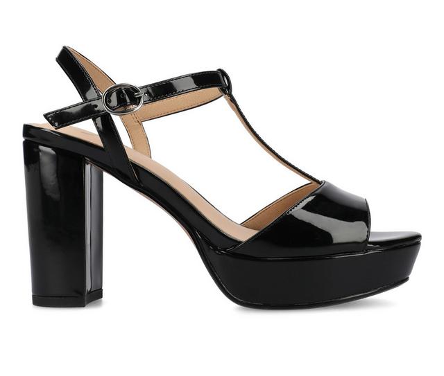 Women's Journee Collection Nalie Heels in Patent/black color