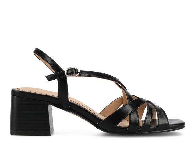 Women's Journee Collection Shyla Block Heels in Black color