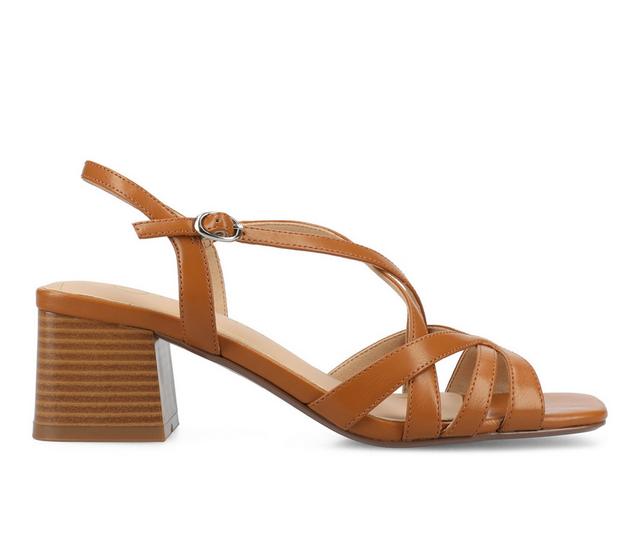 Women's Journee Collection Shyla Block Heels in Coganc color