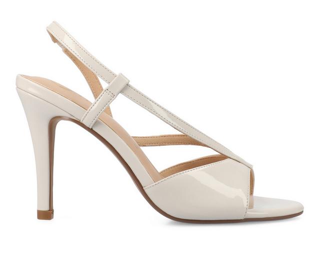 Women's Journee Collection Varra Dress Sandals in Patent/bone color