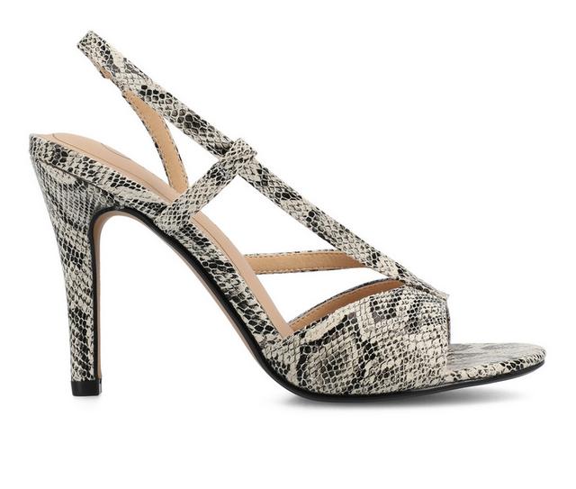 Women's Journee Collection Varra Dress Sandals in Snake color