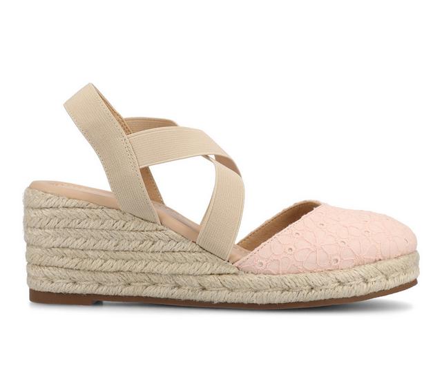 Women's Journee Collection Ashlee Wedges in Pink color