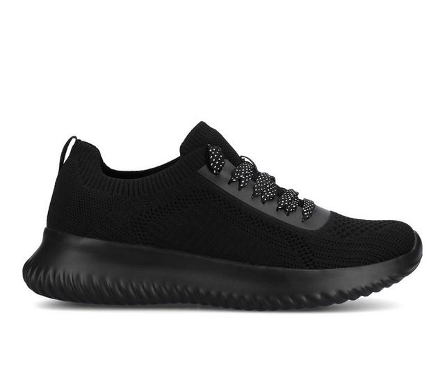 Women's Journee Collection Brena Casual Walking Shoes in Black color