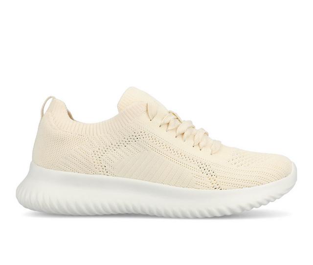 Women's Journee Collection Brena Casual Walking Shoes in Cream color