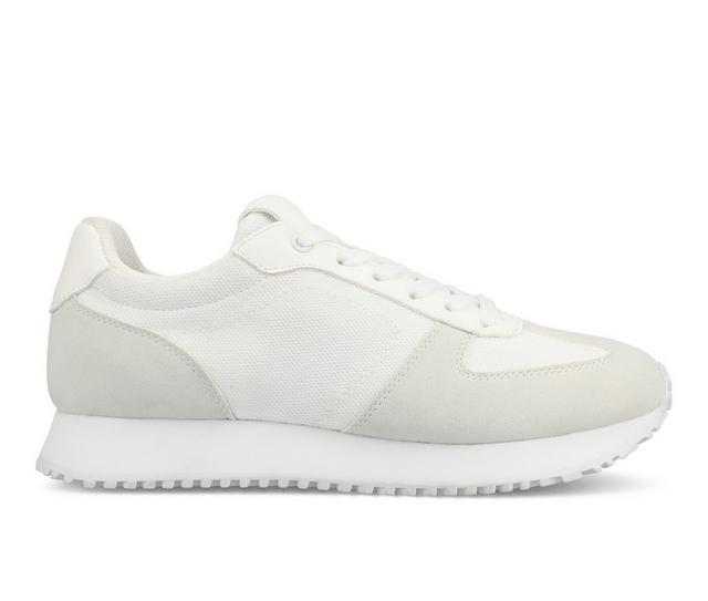 Women's Journee Collection Flow Casual Sneakers in White color