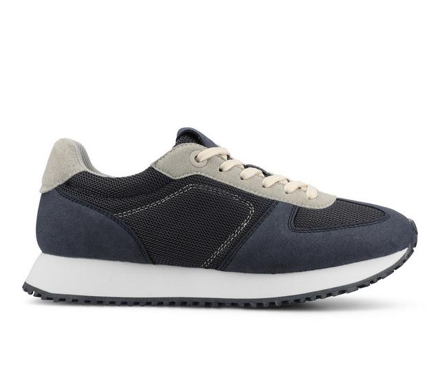 Women's Journee Collection Flow Casual Sneakers in Navy color