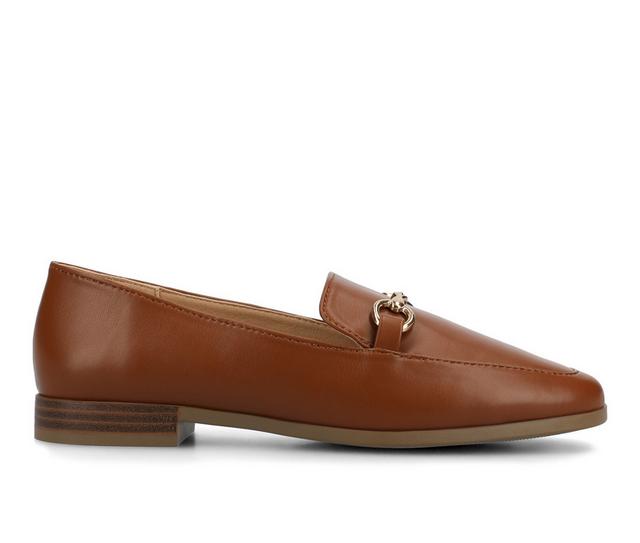 Women's Journee Collection Lacie Loafers in Cognac color