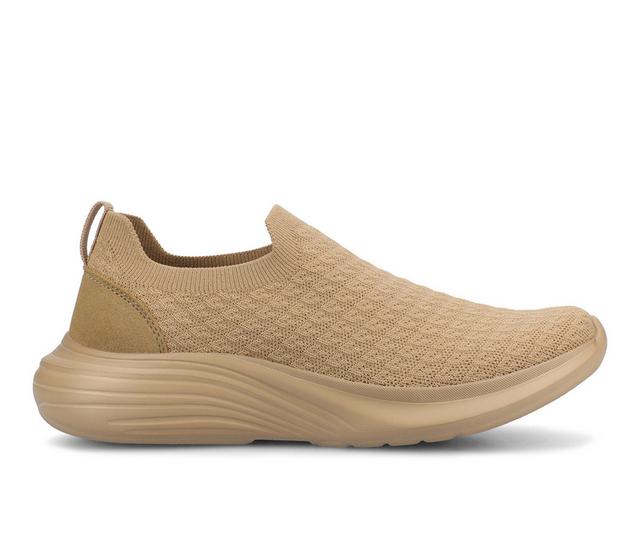Women's Journee Collection Linnea Slip-On Sneakers in Tan color
