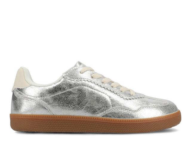Women's Journee Collection Lummie Casual Sneakers in Silver color