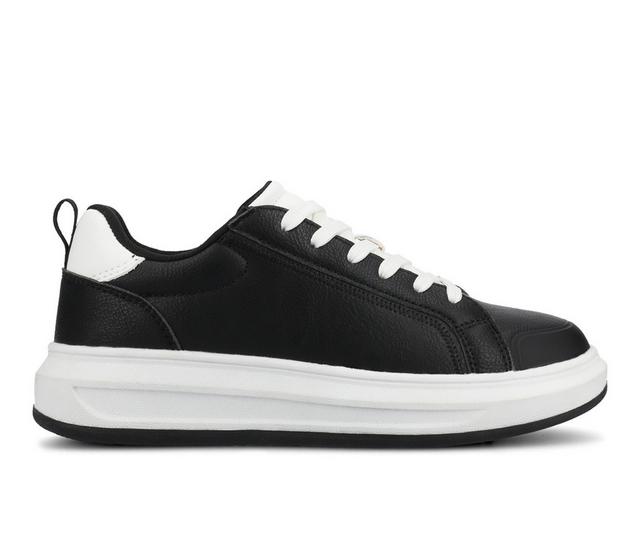 Women's Journee Collection Meeya Casual Platform Sneakers in Black color