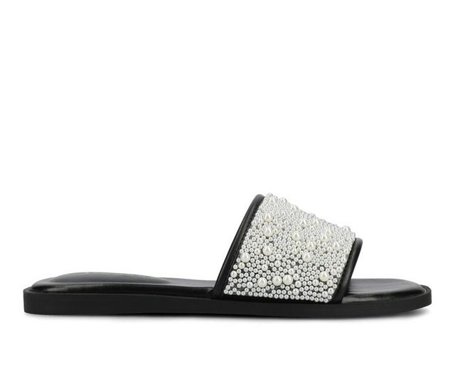 Women's Journee Collection Precly Sandals in Black color