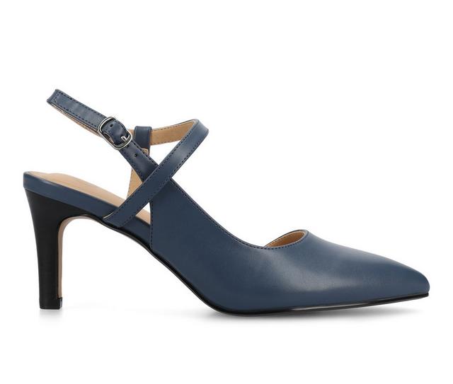 Women's Journee Collection Scipop Pumps in Navy color