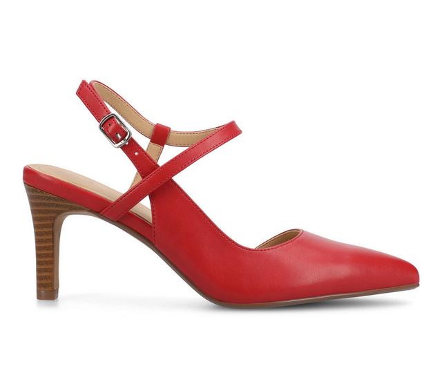 Women's Journee Collection Scipop Pumps in Red color