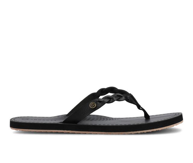 Women's Journee Collection Tomi Flip-Flops in Black color