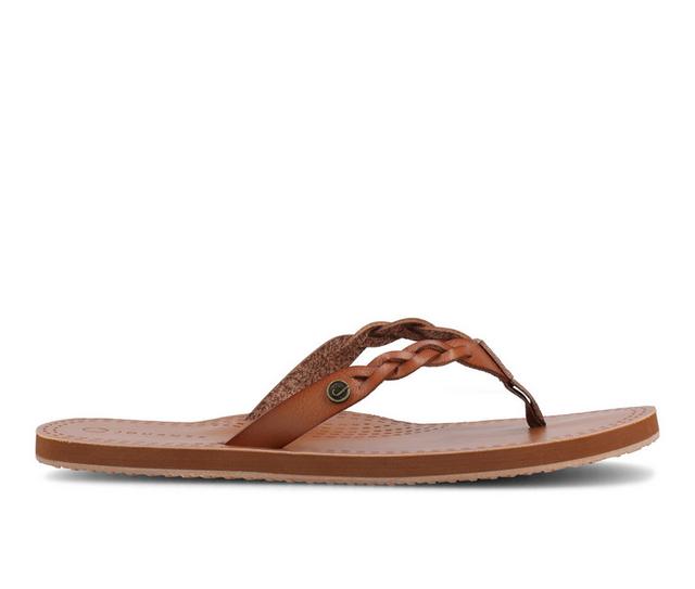 Women's Journee Collection Tomi Flip-Flops in Tan color