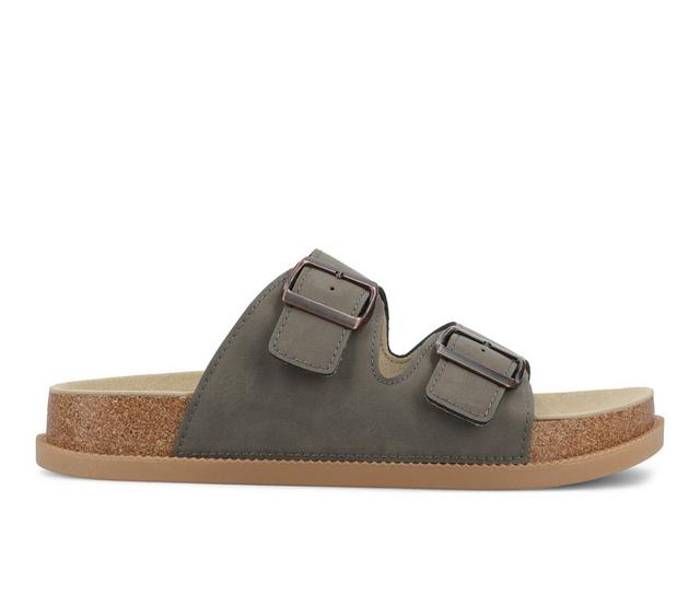 Women's Journee Collection Tula Footbed Sandals in Mocha color