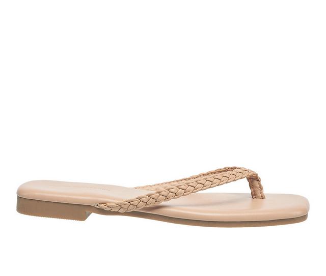 Women's French Connection Louvre Flip-Flops in Taupe color
