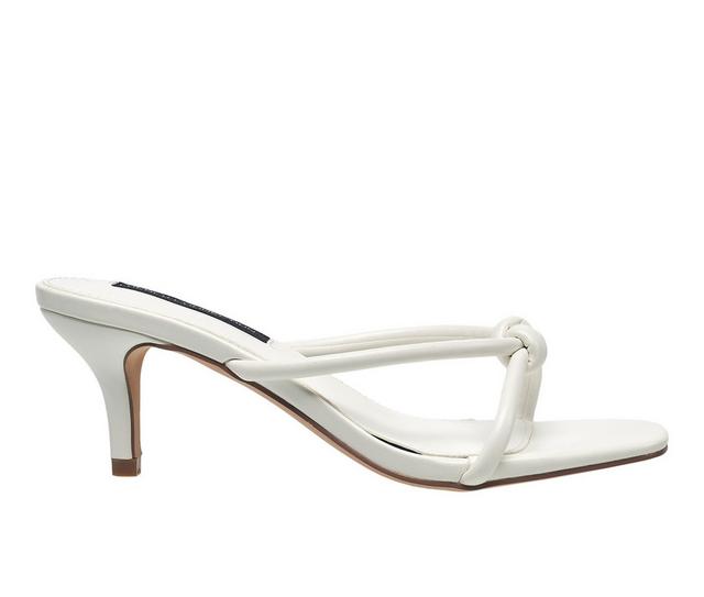 Women's French Connection Twirl Dress Sandals in White color