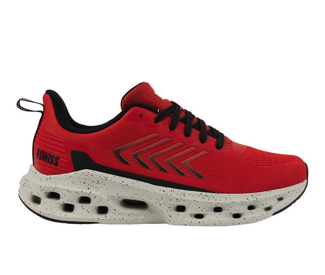 Men's K-Swiss Melrose Tubes Lite Sneakers in Red/Blk/Oyster color