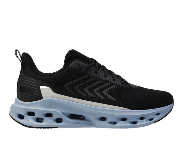Men's K-Swiss Melrose Tubes Lite Sneakers in Blk/Grey/Blue color