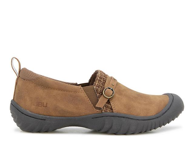 Women's JBU Mavis Casual Shoes in Brown Wide color