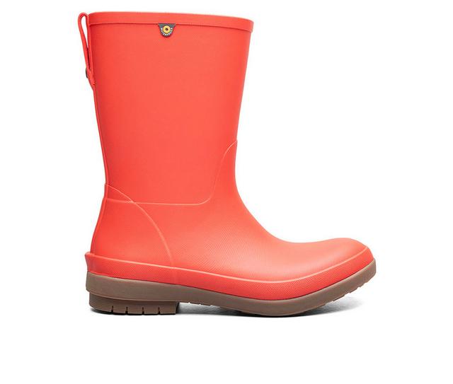 Women's Bogs Footwear Amanda II Mid Rain Boots in Red color