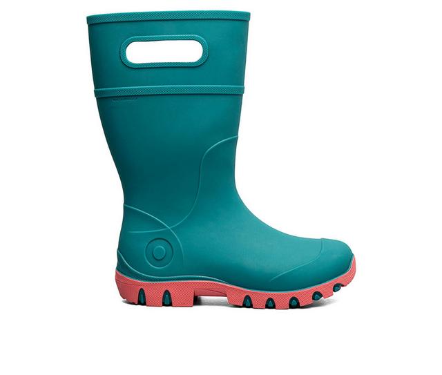 Kids' Bogs Footwear Essential Tall Rain Boots in Turquoise color