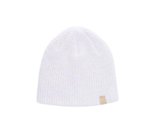 Adidas Womens Lifestyle Non-Fold Beanie in White/Grey color
