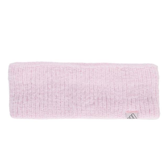 Adidas Womens Fuzzy Headband in Clear Pink color