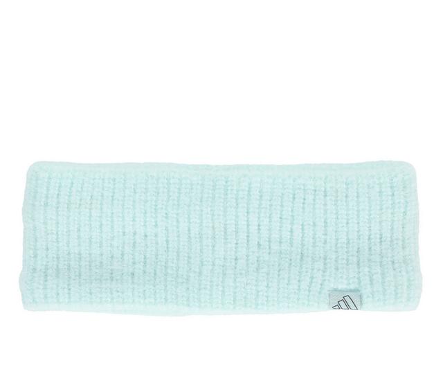 Adidas Womens Fuzzy Headband in Mint Green color