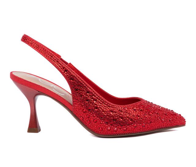 Women's Sugar Dazzy Pumps in Red Fab/Stones color