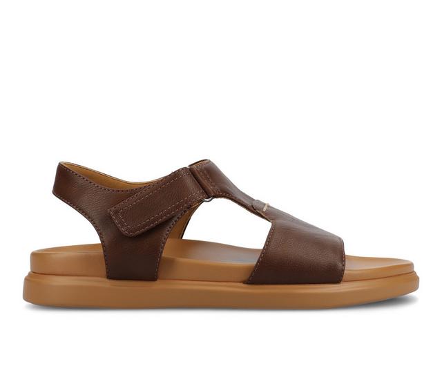 Women's Journee Collection Mira Sandals in Brown color
