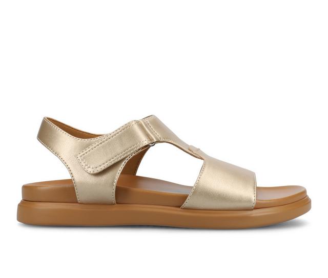 Women's Journee Collection Mira Sandals in Champagne color
