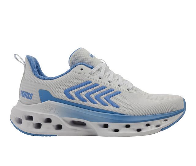 Women's K-Swiss Melrose Tubes Lite W Running Shoes in Wht/Carolina Bl color