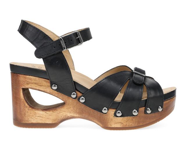 Women's Dansko Alanna Platform Sandals in Black color