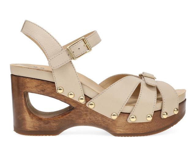 Women's Dansko Alanna Platform Sandals in Vanilla color