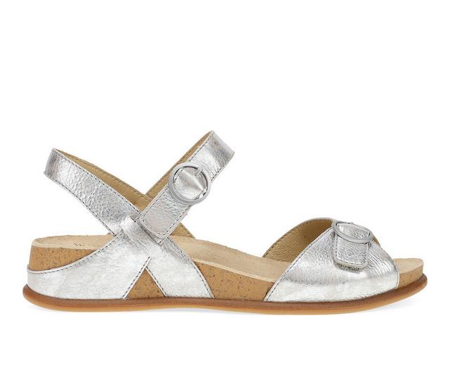 Women's Dansko Candace Footbed Sandals in Champagne color