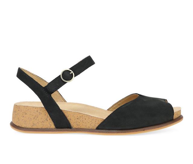 Women's Dansko Cass Sandals in Black color