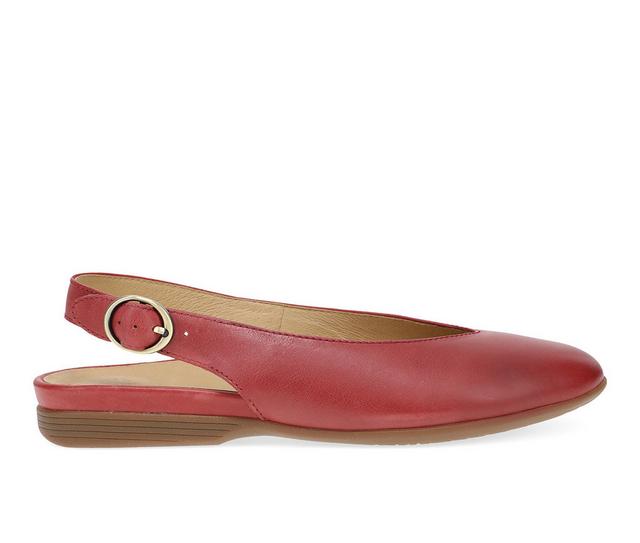 Women's Dansko Lea Flats in Red color