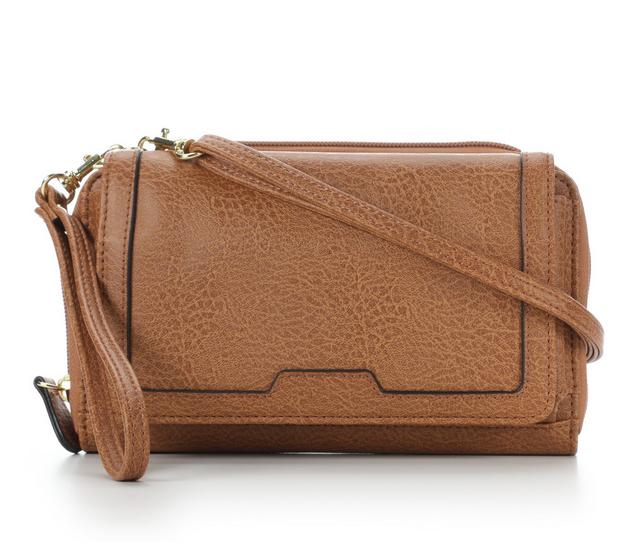 Bueno Of California Elephant WOS Handbag in SP Tan color