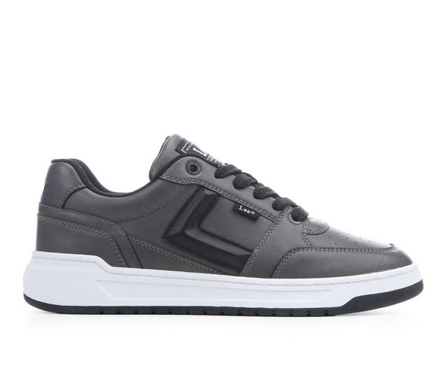Men's Lee Footwear Prescott Sneakers in Charcoal Black color