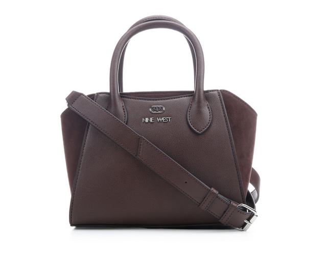Nine West Philippa Mini Satchel Handbag in Raisin color