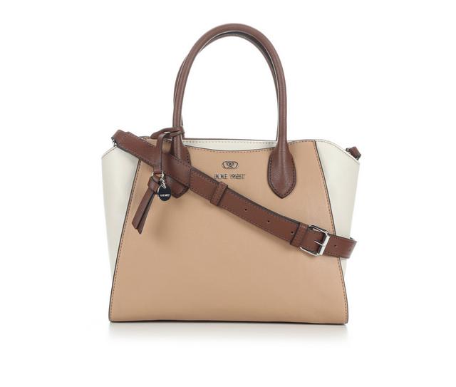 Nine West Philippa Satchel Handbag in DK Khaki/Multi color