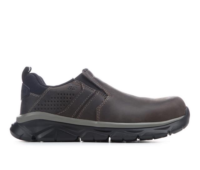 Men's Carolina Boots CA1982 Comp Toe ESD Slip On Work Shoes in Gray color