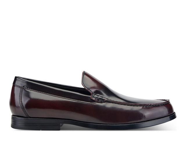 Men's Rockport Whitley Loafers in Dark Burgundy color