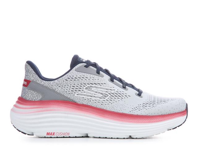 Men's Skechers 220621 Max Cushion Endeavor Running Shoes in Grey/Red W color