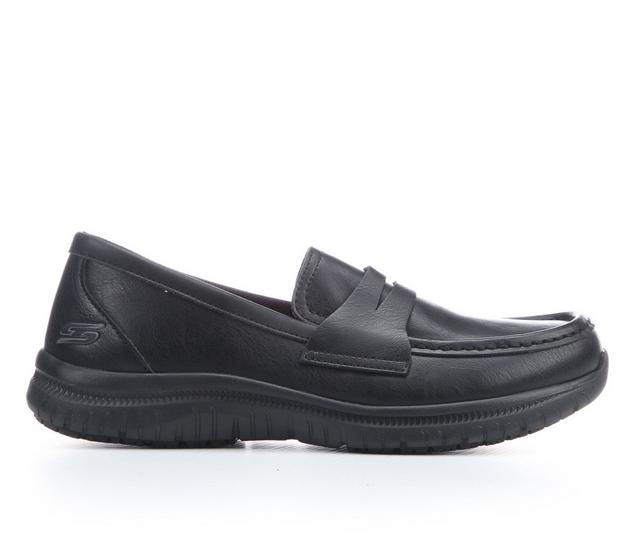 Men's Skechers Work 108301 Virtue SR Penny Slip Resistant Shoes in Black color