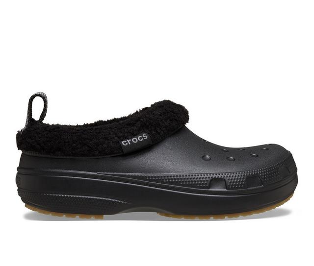 Women's Crocs Classic Lined Shorty Clogs in Black color
