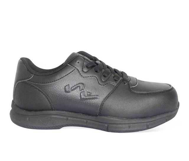 Men's Genuine Grip 520 Composite Toe Slip Resistant Shoes in Black color