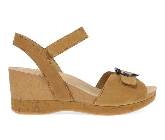 Women's Dansko Stella Wedge Sandals in Dijion color